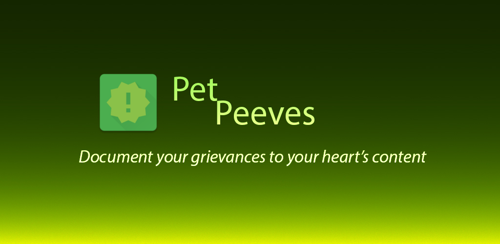 Pet Peeves Feature Graphic